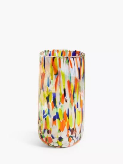 Confetti Coloured Glass Highball, 350ml, Multi