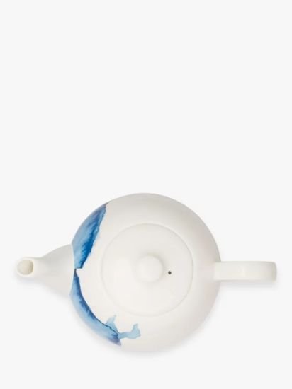 Bone China Teapot, 1.35L, Blue/White