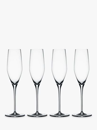 Champagne Flute, Set of 4, 190ml, Clear