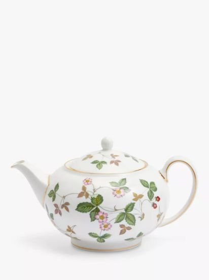 Wild Strawberry Fine Bone China Teapot, 800ml