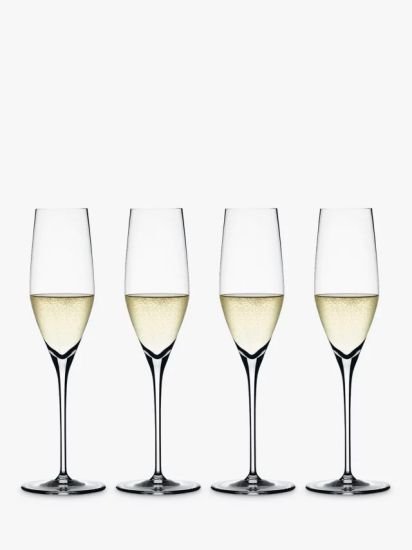 Champagne Flute, Set of 4, 190ml, Clear