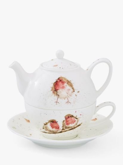 Tea For One Bone China Teapot, 300ml, Cream/Multi