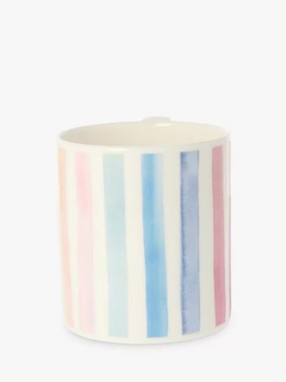 Striped Bone China Mug, 300ml