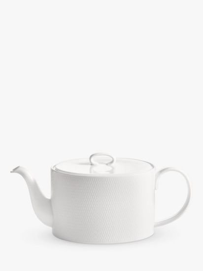 Bone China 4 Cup Teapot, 1L, White
