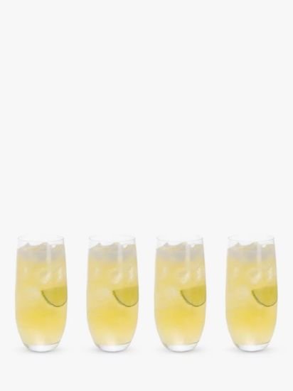 Glass Highball, Set of 4, 350ml, Clear